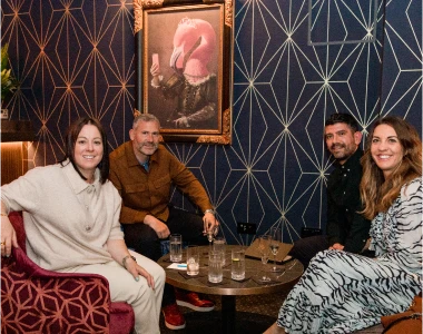 Picture of a group out for a family celebration at rubys