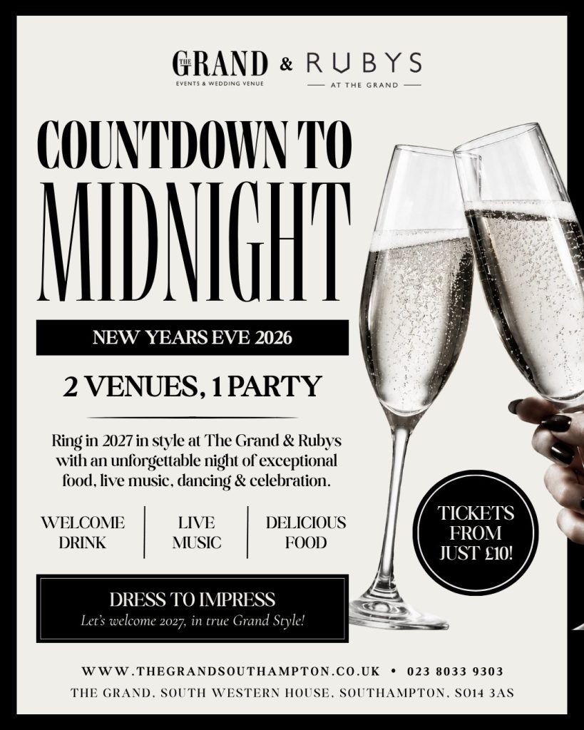 Countdown to Midnight, New Year's Eve at The Grand and Ruby's, Thursday 31st December 2026