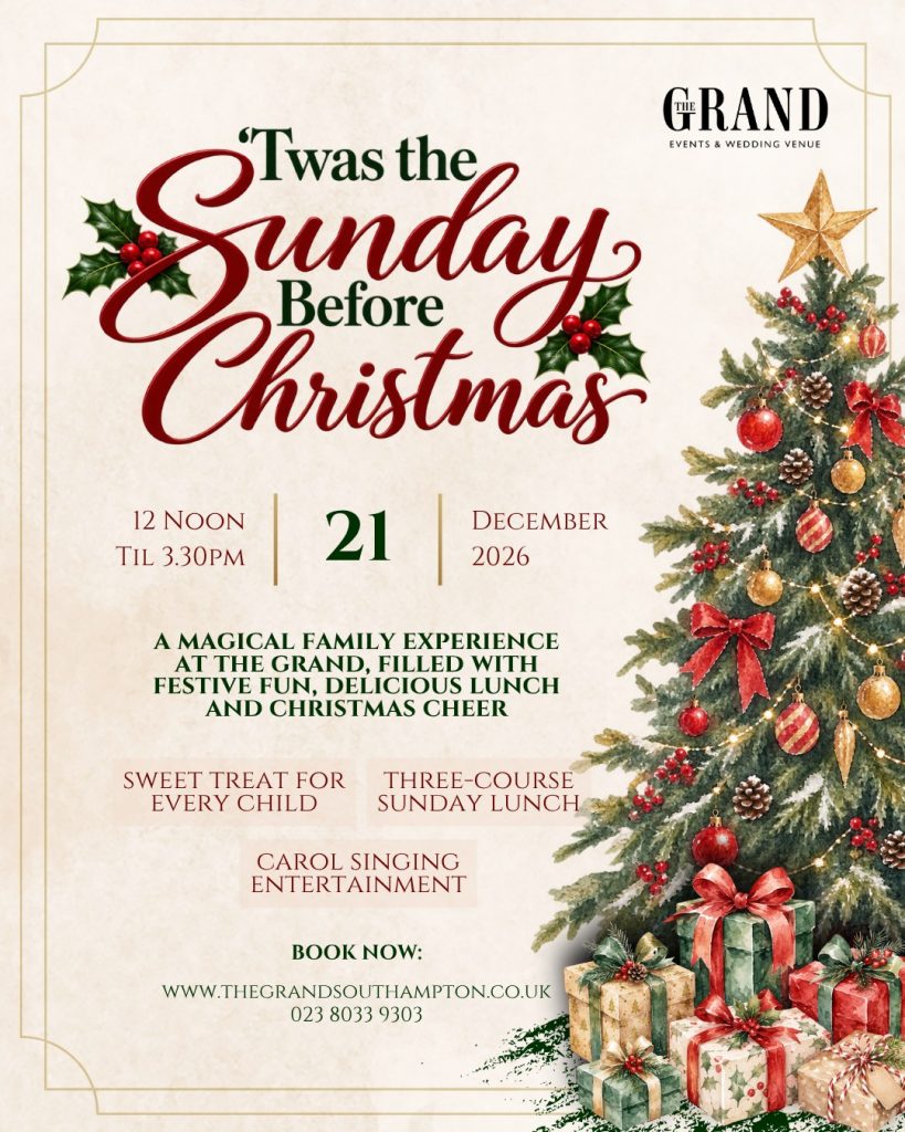 'Twas the Sunday Before Christmas at The Grand, Sunday 20th December 2026